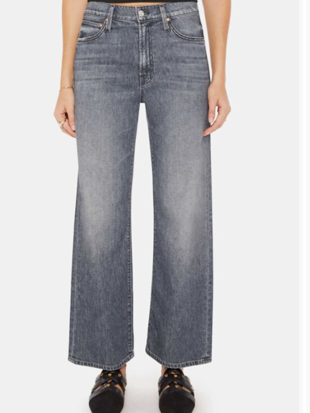 NWOT MOTHER The Dodger Ankle Wide Leg Jeans in Off The Beaten Path Size 27